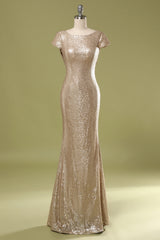 Mermaid Sequins Prom Dress