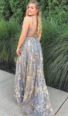 Sparkly Lace Prom Dress Long,Prom Dresses,Pageant Dress