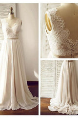 Simple Beach Wedding Dress Chiffon Fabric, Dresses For Wedding, Bridal Gown ,Bride Dress, Dresses For Brides