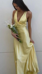 Mermaid Sexy Backless Satin formal dresses Bridesmaid Dresses evening gown Prom Dress