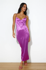 Jimiss mermaid slim shoulder strap tight corset with back strap mid length Prom dress