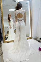 Mermaid Sweetheart Lace Appliques Sashes Wedding Dress