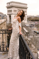 Mermaid Gorgeous Bohemian Lace Appliques Wedding Dresses