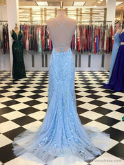 Red Lace Prom Dress, Formal Dress, Dance Dresses, Graduation School Party Gown