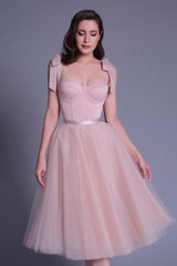 Pink Lovely Sweetheart Neckline Short Prom Dress, A-Line Mini Party Dress