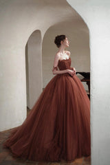Amazing Tulle Long Ball Gown