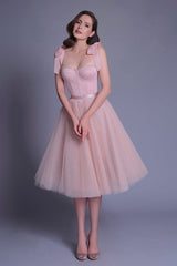 Pink Lovely Sweetheart Neckline Short Prom Dress, A-Line Mini Party Dress