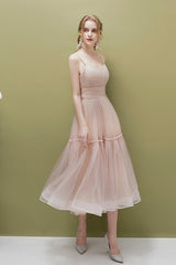 Green Tulle Short Prom Dresses, Cute A-Line Homecoming Dresses