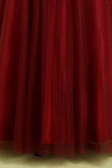 Burgundy Ball Gown