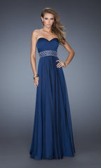 A-Line La Femme Pleated Chiffon Prom Dress 20140