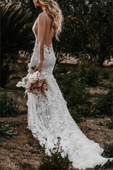 Sirène en dentelle en tulle