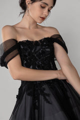 A-Line Court Train Tulle Wedding Dress CW2502