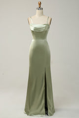 Green Mermaid Covertible Wear Long Bridesmaid Dress