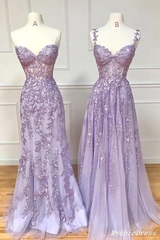 Green A Line Applique Mermaid Lace Long Prom Dress J2622