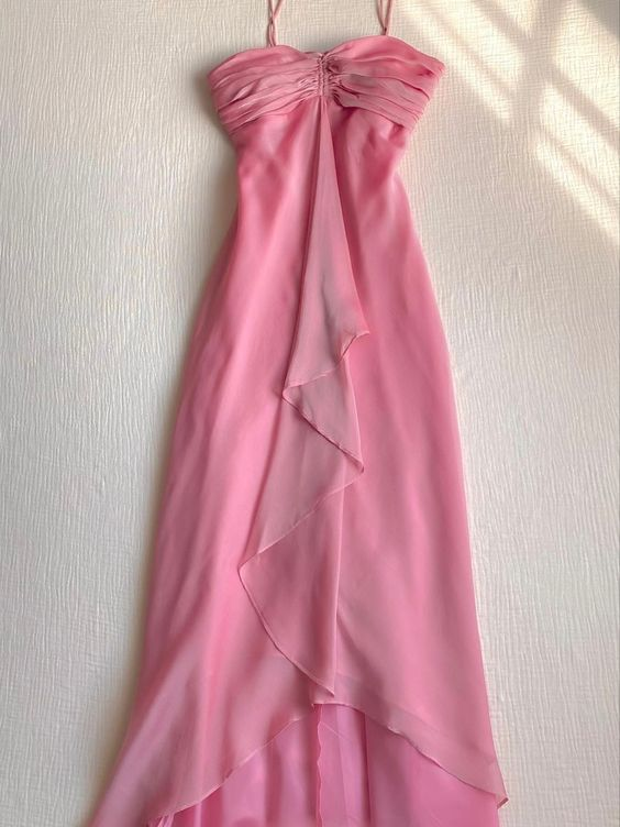 Pink Sheath Long Prom Dresses Sweet Formal Party Dress J2664