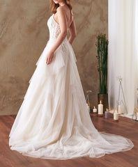 Wedding GownWedding DressTulle Wedding Gown Lace Bridal Gown Ivory Bridal Gown