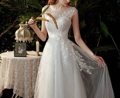 Boho robe de mariee vestido novia wedding dress longue Robe De Soiree simple robe de soiree bride to be gown lace robe
