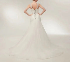 Bohemian Wedding Dress Long Sleeve V-Neck Floor Length Chiffon A-Line lace Back Bridal Gowns With Belt Charming For Women
