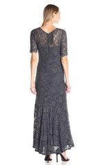 Sheath Crew Neck Short Sleeve Lace Bridesmaid Dress Formal Dresses for Wedding Guest Cocktail Dress Mother of the Bride Dresses
