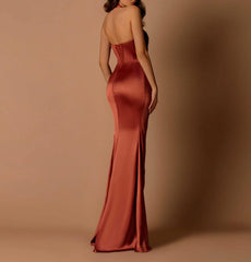 Satin Prom Dresses for Women Mermaid Party Dress Long Evening Formal Gowns