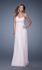 Empire-Waist La Femme Strapless Prom Dress 20625