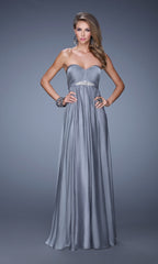 Empire-Waist La Femme Strapless Prom Dress 20625