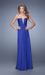 La Femme Plunging-Sweetheart Prom Dress 20930