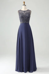 A Line Sparkly Beaded Mother of Bride Dress with Shawl