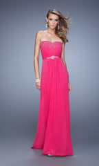 La Femme Embellished-Jersey Prom Dress 21237