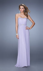 La Femme Embellished-Jersey Prom Dress 21237