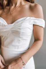 Mermaid Off-the-Shoulder Trumpet Long Wedding Dress
