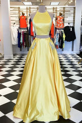 Two Pieces Long Prom Dress,Prom Dresses,Pageant Dress,Evening Dress,Ball Dance Dresses,Graduation School Party Gown