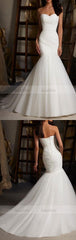 Tulle Wedding Gown,Lace Wedding Gowns,Mermaid Bridal Dress