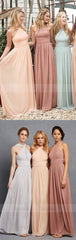 Simple Bridesmaid Dresses,Chiffon Bridesmaid Gowns,Vintage Brides Dress,Bridesmaid Gowns