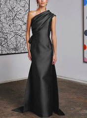 Tight fit/straight cut off shoulder mother of the bride dress