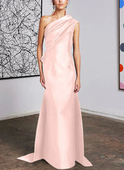 Tight fit/straight cut off shoulder mother of the bride dress
