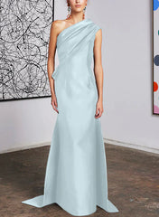 Tight fit/straight cut off shoulder mother of the bride dress