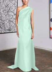 Tight fit/straight cut off shoulder mother of the bride dress