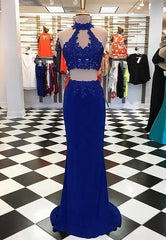 Two Pieces Long Prom Dress,Prom Dresses,Pageant Dress,Evening Dress,Ball Dance Dresses,Graduation School Party Gown