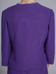Mermaid / Trumpet Mother of the Bride Dress V Neck Knee Length Chiffon 3/4 Length Sleeve No with Beading