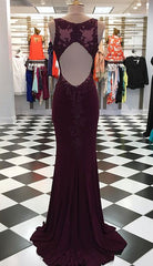 Open Back Mermaid Long Prom Dress,Prom Dresses,Pageant Dress,Evening Dress,Ball Dance Dresses,Graduation School Party Gown