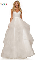 Layered Long Tulle Prom Ball Gown 2381