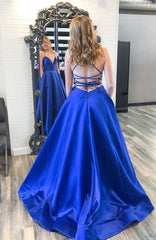 Royal Blue Prom Dress Long, Formal Dress, Graduation School Party Gown