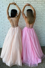 Pink Shinning Prom Dress, Homecoming Dress ,Formal Dress, Evening Dress, Dance Dresses, Graduation Party Dress