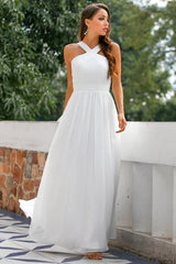 Ruffle Cross V-neck Dress