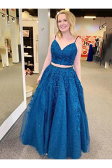 2 Pieces Yellow Prom Dresses Tulle Sweet 16 Dresses