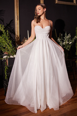 Grey and white A-line length hoodie tight corset sparkling dress