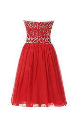 Short Beading Prom Homecoming Dresses for Juniors