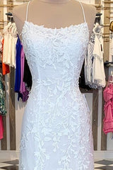 Red Floral Appliques Tulle Mermaid Long Formal Dress