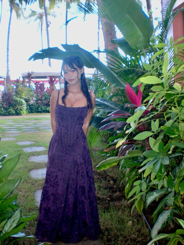 Dark Purple Spaghetti Straps A-Line Long Formal Prom Dress Evening Dress, HZ0319